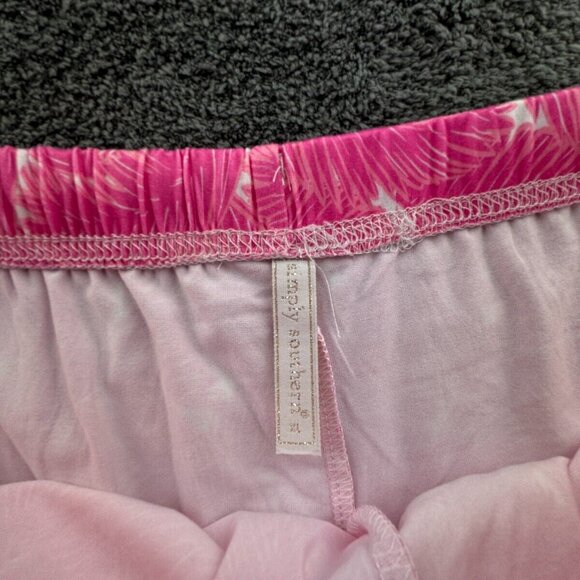 Simply Southern Shorts Women Pink Floral Beach Casual Short XL Drawstring - Picture 7 of 8